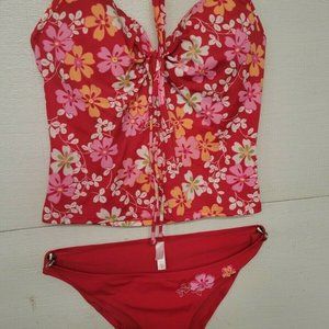 VICTORIA"S SECRET TANKINI SWIMSUIT MEDIUM BOTTOM 34C PADDED TOP
